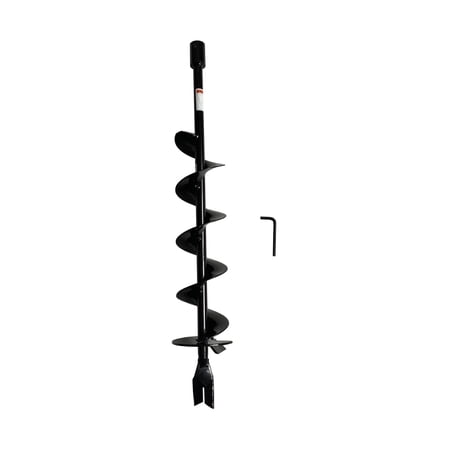 GardenTrax Earth Auger Bit  6 Inch Diameter Black 6-inch