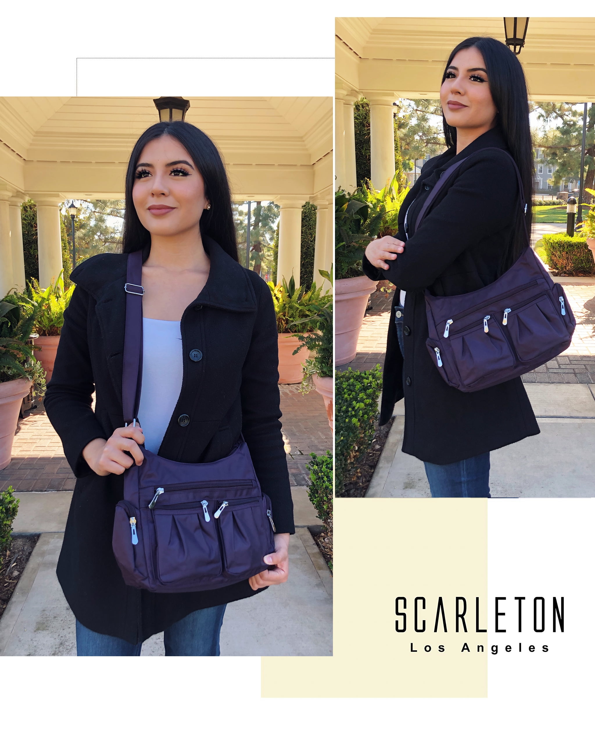 Scarleton Multi Pocket Shoulder Crossbody Bags for Women, Handbags for Women, H1407