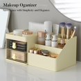 thumbnail image 5 of Makeup Organizer Cosmetic Desk Storage Container With Drawers Vanity Holder For Brushes Beauty Products Lipstick Dressing Table Countertop Bathroom Counter Organizers, 5 of 7