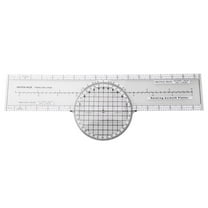 1pc Plotter Aviation Slide Ruler Aerial Plotter Azimuth Rotation Slide Ruler Navigation Engineering Ruler Flight Computer