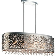 11 Light Drum Shade Chandelier with Chrome finish