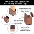 thumbnail image 4 of SHSLING Bed Risers with Adjustable Screw Clamp, Couch Risers 2 Inch Heavy Duty 4 Pack , Furniture Risers for Sofas, Chairs, Desks, Recliners, 4 of 5