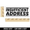 thumbnail image 2 of Insufficient Address Letter Mail Self-Inking Rubber Stamp Ink Stamper for Business Office - Sky Blue Ink - Small 1-1/2 Inch, 2 of 7