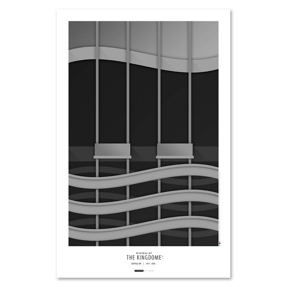 Seattle Mariners 11" x 17" Minimalist Kingdome Wall Art