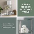 thumbnail image 2 of Convenience Concepts Designs2Go Three-Tier Clear Glass Display Accent Table, 2 of 8