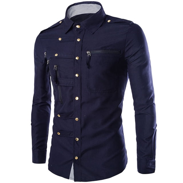 Rebeca de manga larga para hombre a la moda, prendas de vestir exteriores holgadas con botones, blusa sólida, abrigo, Tops Fridja po4939