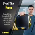thumbnail image 4 of ZIVA Dual Grip Rubber Medicine Ball for Strength Training, Black, 12 Lbs, 4 of 8