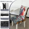 thumbnail image 6 of TSOVTHRID Cardinal Holly Snow Print Quilted Dining Chair Slipcovers Soft Adjustable Chair Cushion Covers with Detachable Strap Practical Stain Resistant Seat Covers, Set of 1, 6 of 7