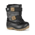thumbnail image 1 of Acton Funky, Black &amp; Grey - Baby Winter Boots with Removable Felt, 1 of 5