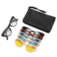 thumbnail image 1 of Guardurnaity Gafas de sol magnéticas con clip para hombre y mujer, antideslumbrantes, para conducir, redondas, con clip Cadenas y cordones para anteojos 2351D, 1 of 6