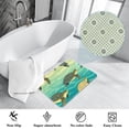 thumbnail image 3 of Turtle Polyester Non-Slip Machine Washable Bath Rugs Office Mat Floor Mats, 3 of 6