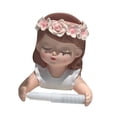 thumbnail image 4 of Portarrollos de papel higiénico decorativo con forma de niña, estante de pared para pañuelos, estatua de niña para comedor, oficina, hotel y, 4 of 8