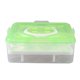 thumbnail image 1 of Lindo dispensador de huevos cubierto con caja de soporte para huevos de doble cubierta con asa para refrigerador con capacidad para 32 huevos, 1 of 5