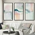 thumbnail image 1 of Designart "Pastel Tranquility in Serene Shades I" Abstract Liquid Ink Framed Wall Art Set Of 3 - Blue Modern Frame Gallery Wall Set For Home Decor, 1 of 6