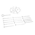 thumbnail image 1 of 304 Stainless Steel Skewers Stand Set Multifunction Grill Dehydration Rack Fryer Accessories for Pinxia8QT, 1 of 14