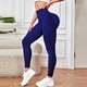 thumbnail image 5 of Gibobby Leggings yoga mujer Pantalones cortos deportivos ajustados de lujo para mujer, con Fitness posparto, ciclismo, Yoga y mallas de cintura alta(BU1,M), 5 of 5