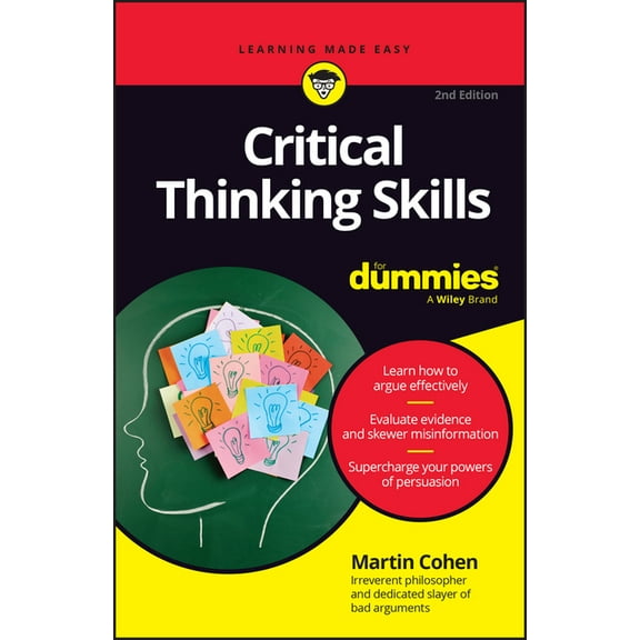 Critical Thinking Skills for Dummies, (Paperback)
