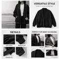 thumbnail image 3 of Womens Fall Fashion Cardigans Casual Sweatshirt Loose Jackets Comfortable Stylish Coat Outfits for Spring Fall Black, 3 of 4