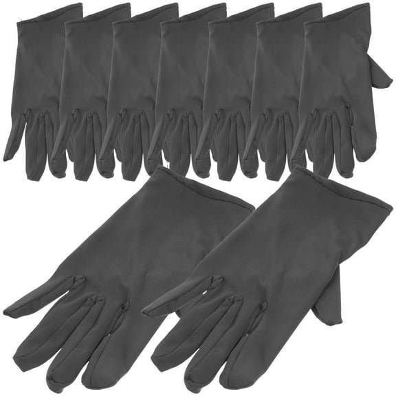UPOUART 5Pairs Grey Gardening Gloves Wear Resistant and Elastic Gloves for Planting and Weeding