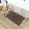 thumbnail image 6 of Mohawk Diplomat Bath Mat Soft Absorbent Quick Dry Machine Washable Non-Slip Bathroom Mat, Walnut, 17" x 24", 6 of 8