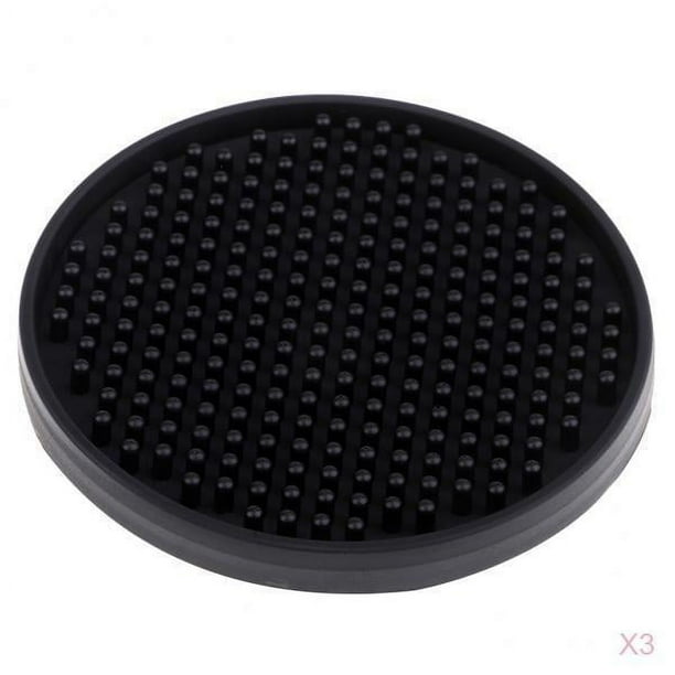 Posavasos De La De 3pcs 10cm Posavasos Antideslizantes De Goma Suave Mat Coaster