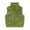 Army Green, variant on Big Girls Winter Vest Fleece Zip Up Sleeveless Jacket for Kids, Sizes 7-8