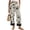 Black Aesthetic Floral, variant on Womens Straight Leg Linen Pants Petite Breathable Loose Fit Slacks Pants Dressy Straight Leg Trousers Summer Beach Vacation Clothes, Beach Shell, Size 2XL