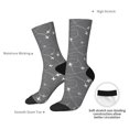 thumbnail image 6 of Honeii Airplane Routes Around The World Print Adult Socks,Crew Socks,Casual Calf Socks,Daily Wear Socks for Men & Women, Perfect for Sports, Casual and Everyday Use, 6 of 6
