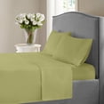 thumbnail image 1 of HLONK Fresh Linen 1200 Thread Count California King Size Deep Pocket Solid Cotton Sheet Set (California King, 1 of 3