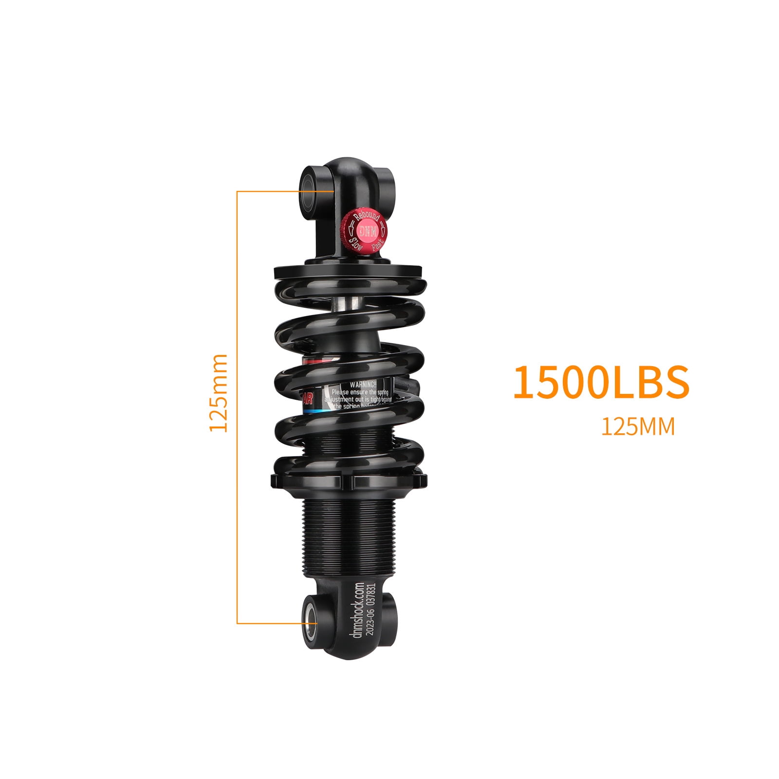 EDTara Mountain Bike Spring Shock Absorber MTB Bicycle Rear Shock Absorber 125mm 150mm 165mm 190mm 200mm 650 750lbs DV 22AR For Mountain Bike Accessories Walmart