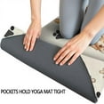 thumbnail image 3 of Cartoon Corgi Dog and Footprints Hot Yoga Mat Towel Non Slip for Hot Yoga - Quick-Drying Yoga Mat Cover with 4 Corner Pockets with Travel Bag - Hot Yoga Towel Non Slip 70"x26", 3 of 6