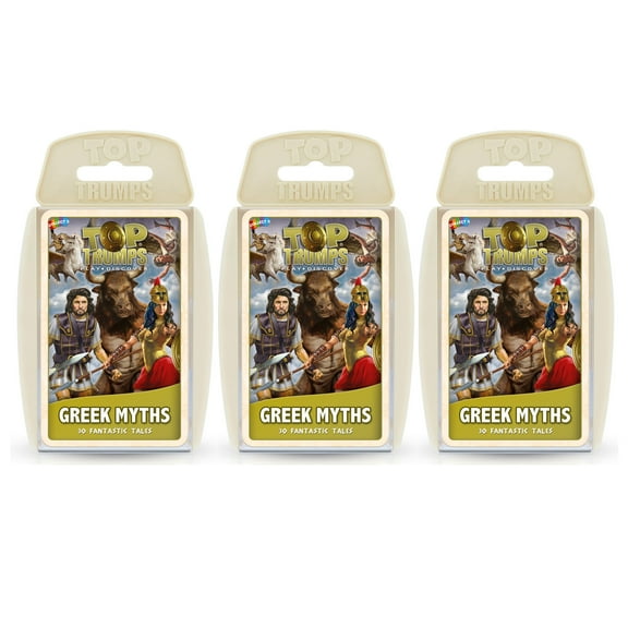 Greek Mythology Card Game, 3 Packs, by Top Trumps