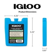 Igloo MaxCold Small Ice Freeze Block, Blue, Best Used for On-the-Go Snacks and Lunches to Keep Food Cool