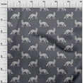 thumbnail image 2 of oneOone Organic Cotton Poplin Twill Fabric Fox Block Printed Craft Fabric BTY 42 Inch Wide, 2 of 4
