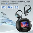 thumbnail image 3 of ERAZER XP7 Translation Earbuds Real Time Support 150 Language Translator Earbuds Touch Screen, 3 of 11