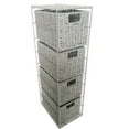 thumbnail image 1 of hometrends Metal Frame Storage Unit with 4 Paper Rope Drawers, 1 of 3