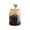 B, variant on Food Storage Containers with Lids Airtight Glass Heart Jar with Airtight Lid Creative Amber Storage Container for Tea Candy Sea Salt Transparent Kitchen Pantry Decor