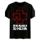 thumbnail image 1 of Camiseta gráfica de banda de rock vintage para hombre - Estampado desgastado de la Cruz Roja y AMMM STEIN, camiseta de verano negra de manga corta y cuello redondo, 100 % algodón, informal, para fanát, 1 of 6