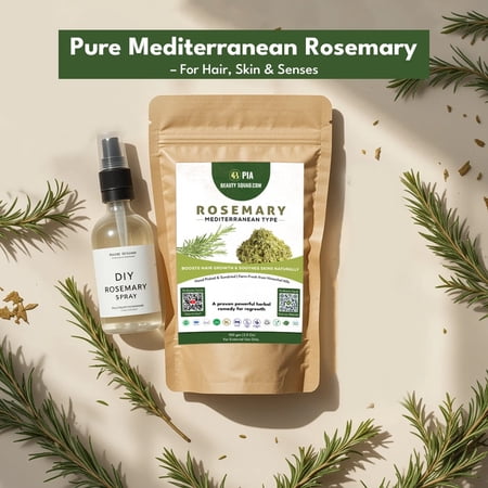 Rosemary Leaves for Hair Growth & Skin Care – Natural Hair Fall & Dandruff Treatment, DIY Hair Rinse, Skin Toner, Anti-Aging & Glowing Skin