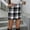 Black, variant on LTTVQM Plaid Mini Skirts for Women High Waist Fall Winter 2026 Bodycon Pencil A-Line Skirt Brown M