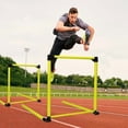 thumbnail image 6 of Hurdles Training Equipment, Adjustable Height Hurdles Track and Field, Agility Speed Jumping Training Equipment for Soccer Basketball Football Dogs, Detachable-Green, 6 of 6