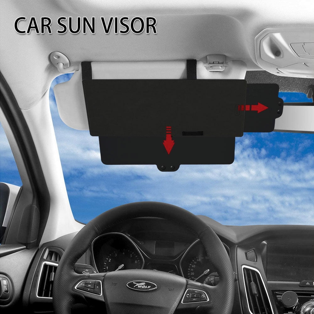 Willstar NEW Car Sun Visor Extension Sunshade Extender Board Shield