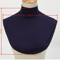 thumbnail image 2 of Women's Cotton Mock Turtleneck Dickey Half Top Collar Neck Blouse False Fake Neck, 2 of 5