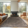 thumbnail image 1 of Boho Area Rug 5x7 ft – Machine Washable Indoor Carpet with Non-Slip Backing, Low Pile Rug for Bedroom, Living Room, Dining Area, Nursery, 1 of 8
