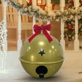thumbnail image 5 of Inflatable Christmas Ball Bow Bells Ornament 24in PVC Easy Inflate Deflate Hanging Tree Yard Decoration Holiday Set Weatherproof Reusable Foldable Safe for Kids Family Indoor Outdoor Festive Decor, 5 of 5