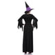 thumbnail image 4 of Jumpingount Disfraz de púrpura para Halloween, disfraz de manga larga para adulto, vestido elegante con sombrero, uniforme de fiesta temático hasta Disfraces de disfraces negro S Jumpingount FS9137-01, 4 of 6