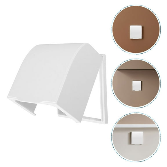 Homoyoyo 4pcs Outdoors Electrical Outlet Cover White PVC Protect Electrical Outlets In All Seasons