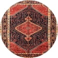 thumbnail image 1 of Ahgly Company Indoor Round Traditional Rust Pink Persian Area Rugs, 3' Round, 1 of 6