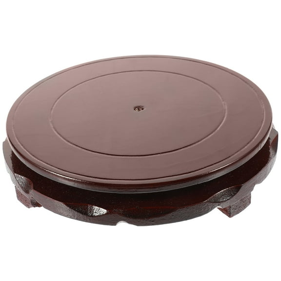 SEWOART Black Wooden Pedestal Stand for Flowerpots with Sturdy Wood Display Riser