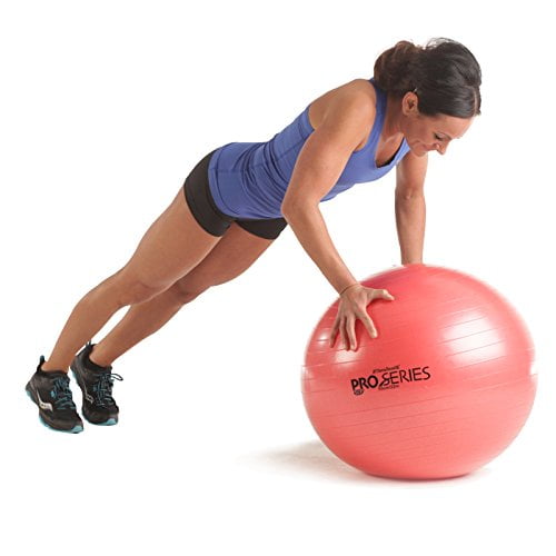 55 cm Diameter for Athletes 5'1' to 5' TheraBand Exercise Ball Stability Ball 